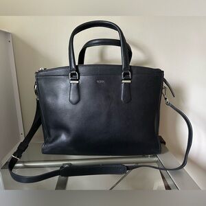 Tumi black tote